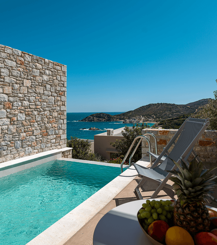 Heromylos Aegean Pool Junior Suite Room 2