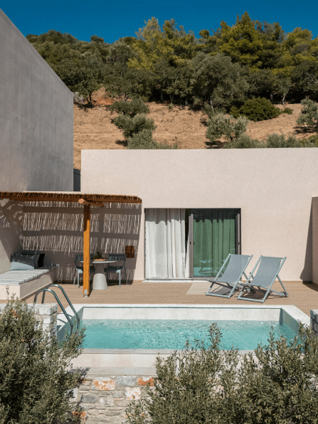 Heromylos Pool Junior Suite Front